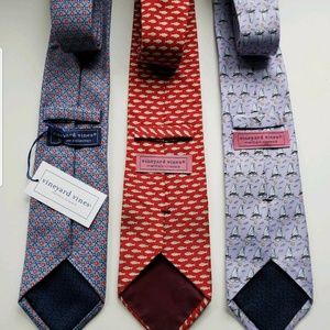 Vineyard Vines Mens Dress Neck Ties lot of 3